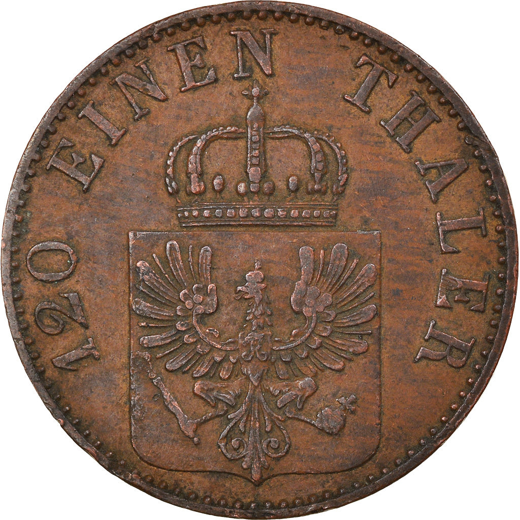 Monnaie, Etats allemands, PRUSSIA, Friedrich Wilhelm IV, 3 Pfennig, 1859