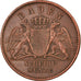 Coin, German States, BADEN, Friedrich I, 1/2 Kreuzer, 1865, VF(30-35), Copper