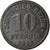 Coin, GERMANY - EMPIRE, 10 Pfennig, 1919, VF(20-25), Zinc, KM:26