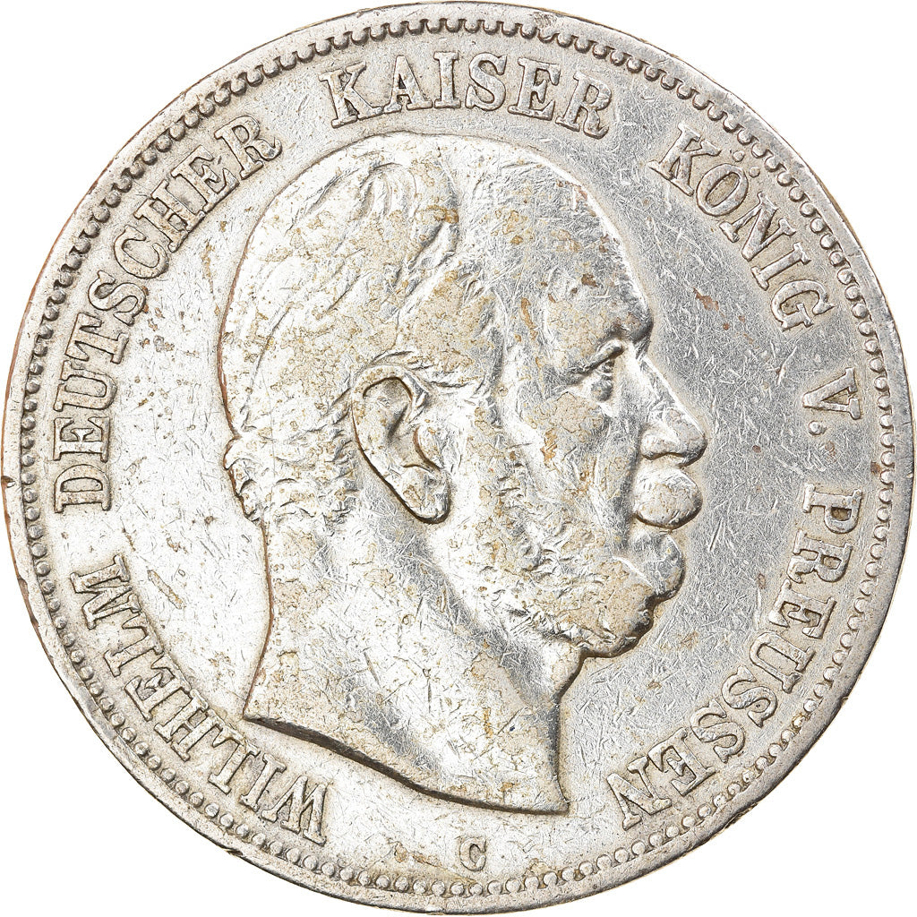 Münze, Deutsch Staaten, PRUSSIA, Wilhelm I, 5 Mark, 1876, S+, Silber, KM:503