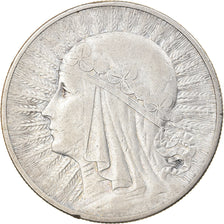 Coin, Poland, 10 Zlotych, 1932, Warsaw, VF(30-35), Silver, KM:22