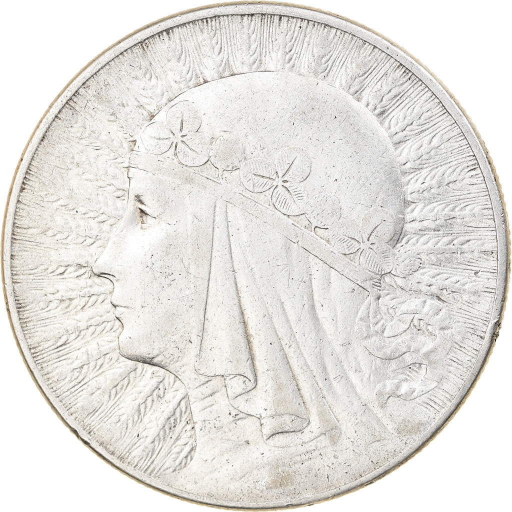 Coin, Poland, 10 Zlotych, 1932, Warsaw, VF(20-25), Silver, KM:22