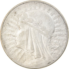 Coin, Poland, 10 Zlotych, 1933, Warsaw, VF(30-35), Silver, KM:22