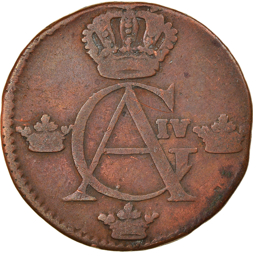 Coin, Sweden, Gustaf IV Adolf, 1/4 Skilling, 1806, VF(20-25), Copper, KM:564