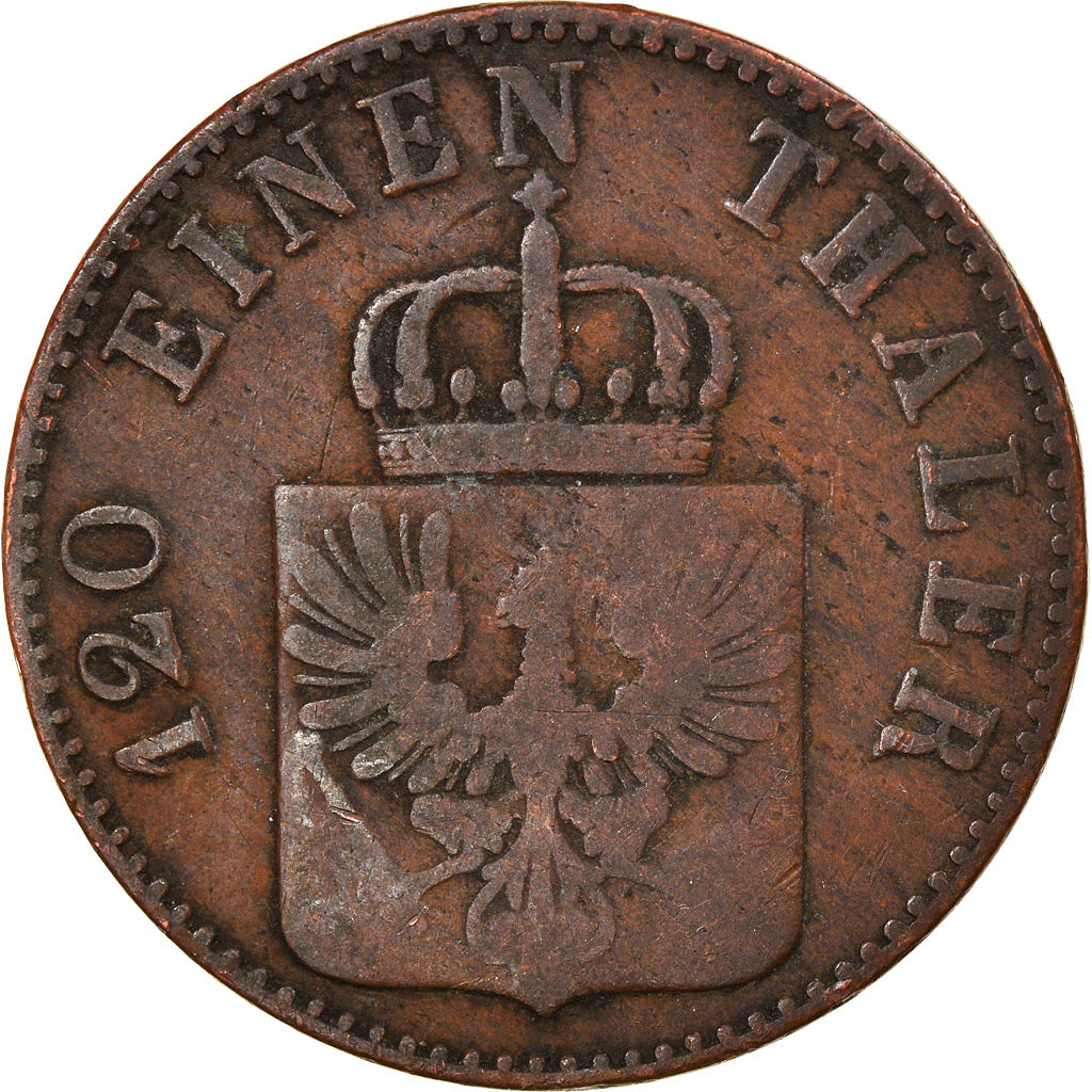 Münze, Deutsch Staaten, PRUSSIA, Friedrich Wilhelm IV, 3 Pfennig, 1849, S