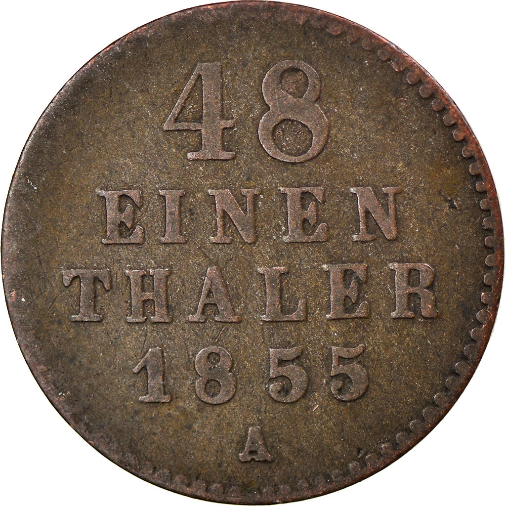 Munten, Duitse staten, MECKLENBURG-SCHWERIN, Friedrich Franz II, 1/48 Thaler
