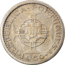 Coin, Mozambique, 5 Escudos, 1960, VF(30-35), Silver, KM:84