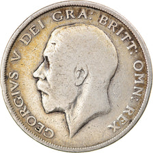 Coin, Great Britain, George V, 1/2 Crown, 1916, VF(20-25), Silver, KM:818.1