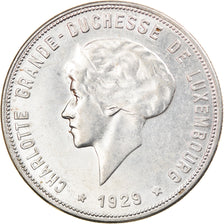 Coin, Luxembourg, Charlotte, 10 Francs, 1929, EF(40-45), Silver, KM:39