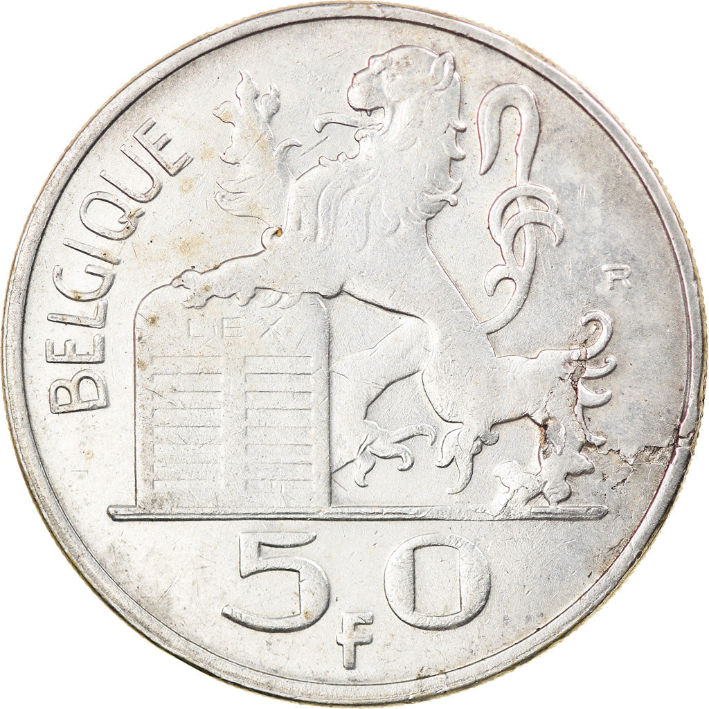 Monnaie, Belgique, 50 Francs, 50 Frank, 1949, TB+, Argent, KM:136.1