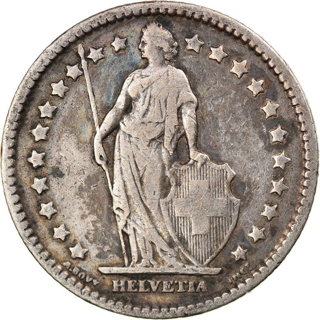 Coin, Switzerland, Franc, 1906, Bern, VF(30-35), Silver, KM:24