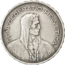 SWITZERLAND, 5 Francs, 1933, Bern, KM #40, VF(30-35), Silver, 31.45, 15.03