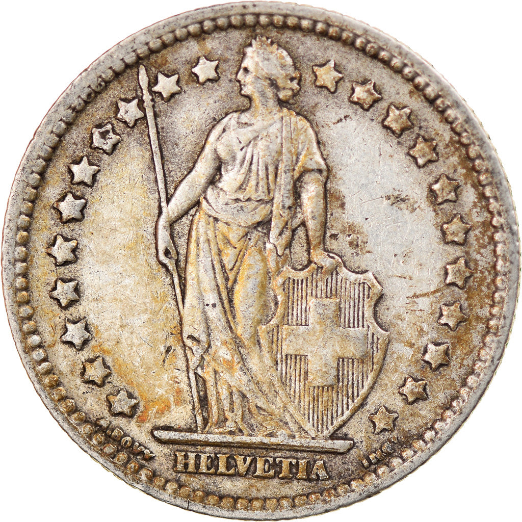 Coin, Switzerland, Franc, 1943, Bern, VF(20-25), Silver, KM:24