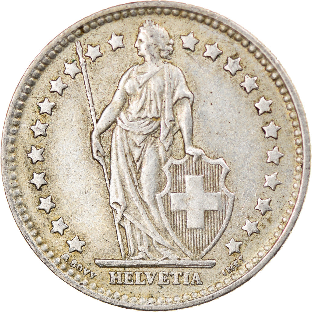 Coin, Switzerland, Franc, 1956, Bern, VF(30-35), Silver, KM:24
