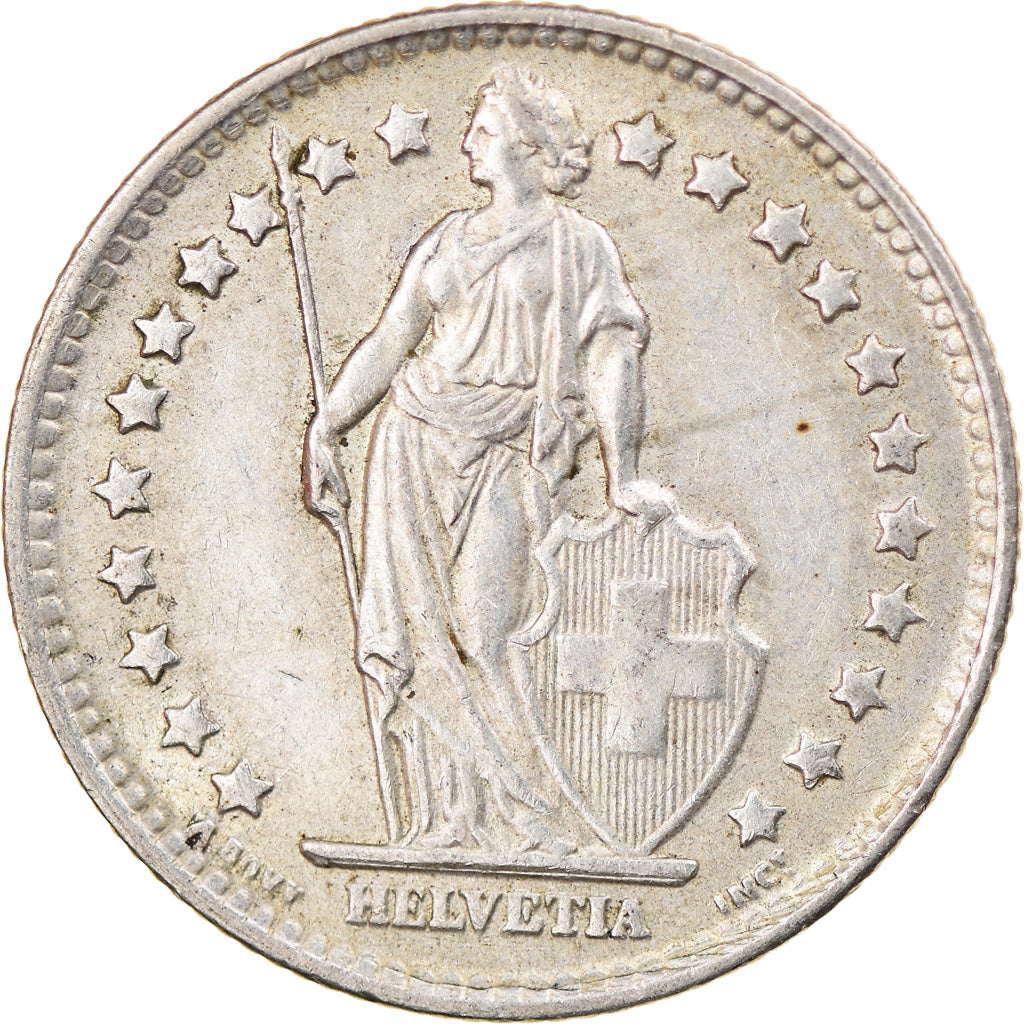 Coin, Switzerland, Franc, 1960, Bern, EF(40-45), Silver, KM:24