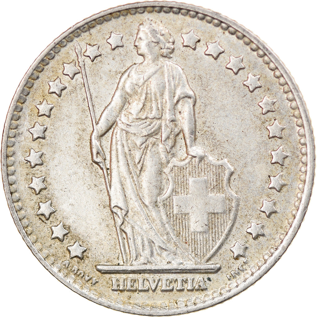 Coin, Switzerland, Franc, 1960, Bern, EF(40-45), Silver, KM:24