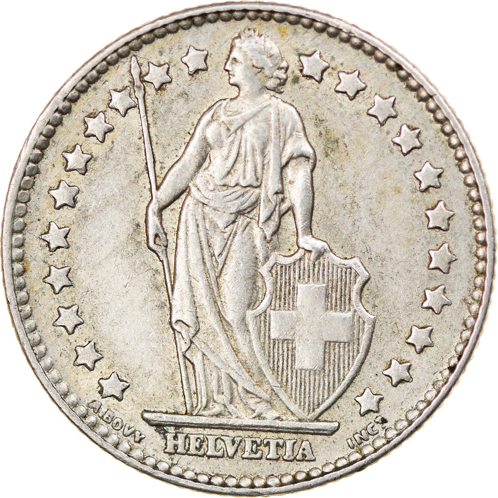 Coin, Switzerland, Franc, 1961, Bern, EF(40-45), Silver, KM:24