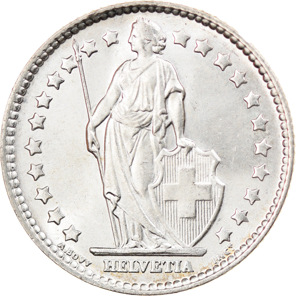 Coin, Switzerland, Franc, 1963, Bern, AU(55-58), Silver, KM:24