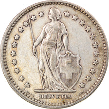 Moneta, Szwajcaria, 2 Francs, 1920, Bern, VF(30-35), Srebro, KM:21