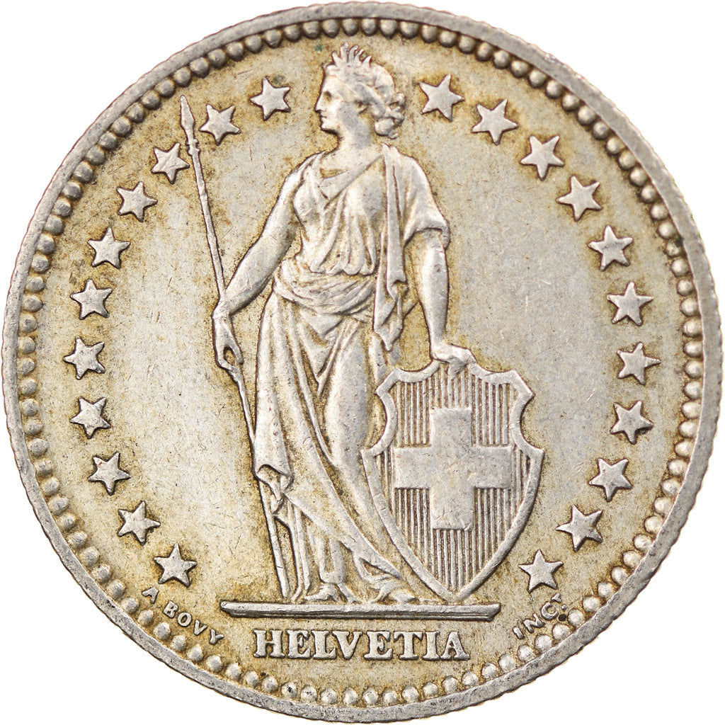 Coin, Switzerland, 2 Francs, 1957, Bern, VF(30-35), Silver, KM:21