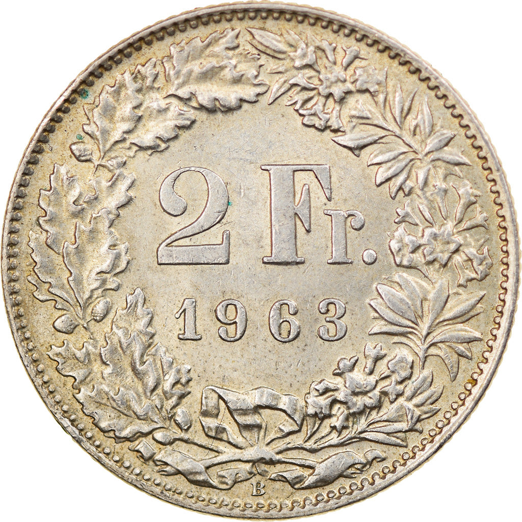 Monnaie, Suisse, 2 Francs, 1963, Bern, TTB, Argent, KM:21