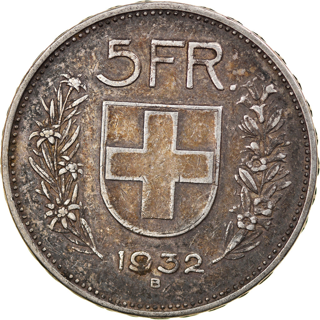 Monnaie, Suisse, 5 Francs, 1932, Bern, TB, Argent, KM:40