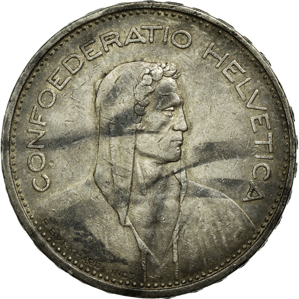 Coin, Switzerland, 5 Francs, 1932, Bern, EF(40-45), Silver, KM:40