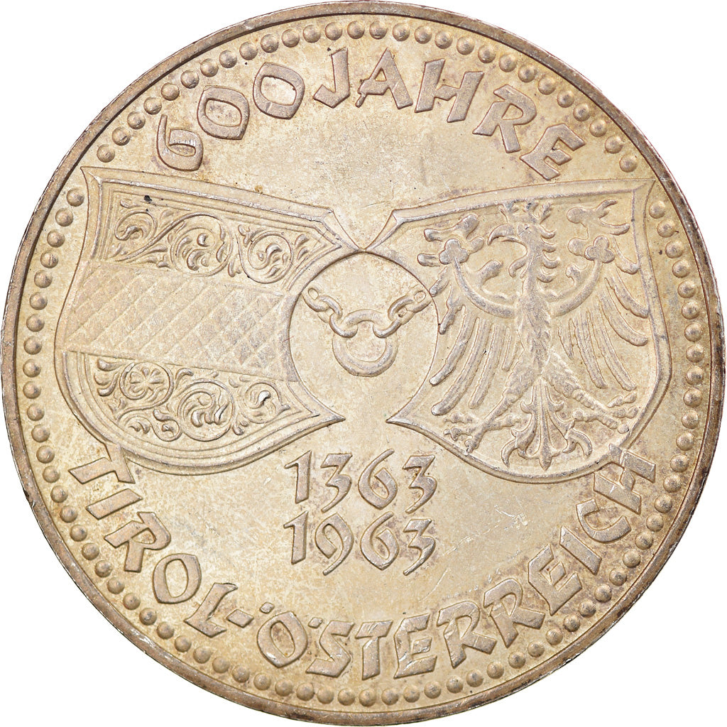 Coin, Austria, 50 Schilling, 1963, EF(40-45), Silver, KM:2894