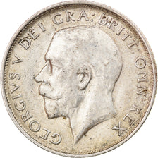 Moneda, Gran Bretaña, George V, Shilling, 1917, BC+, Plata, KM:816