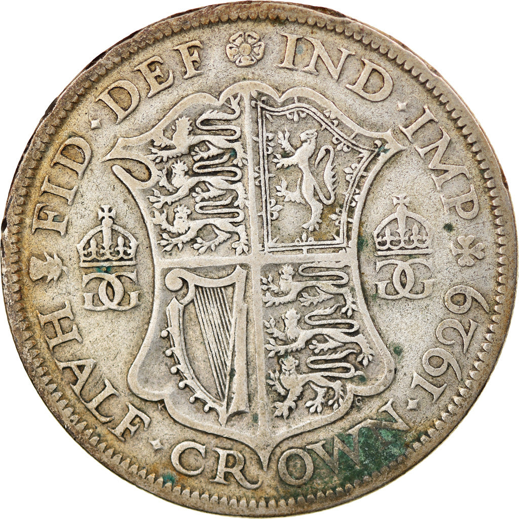 Coin, Great Britain, George V, 1/2 Crown, 1929, VF(30-35), Silver, KM:835