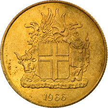 Coin, Iceland, 2 Kronur, 1966, VF(30-35), Nickel-brass, KM:13a.1