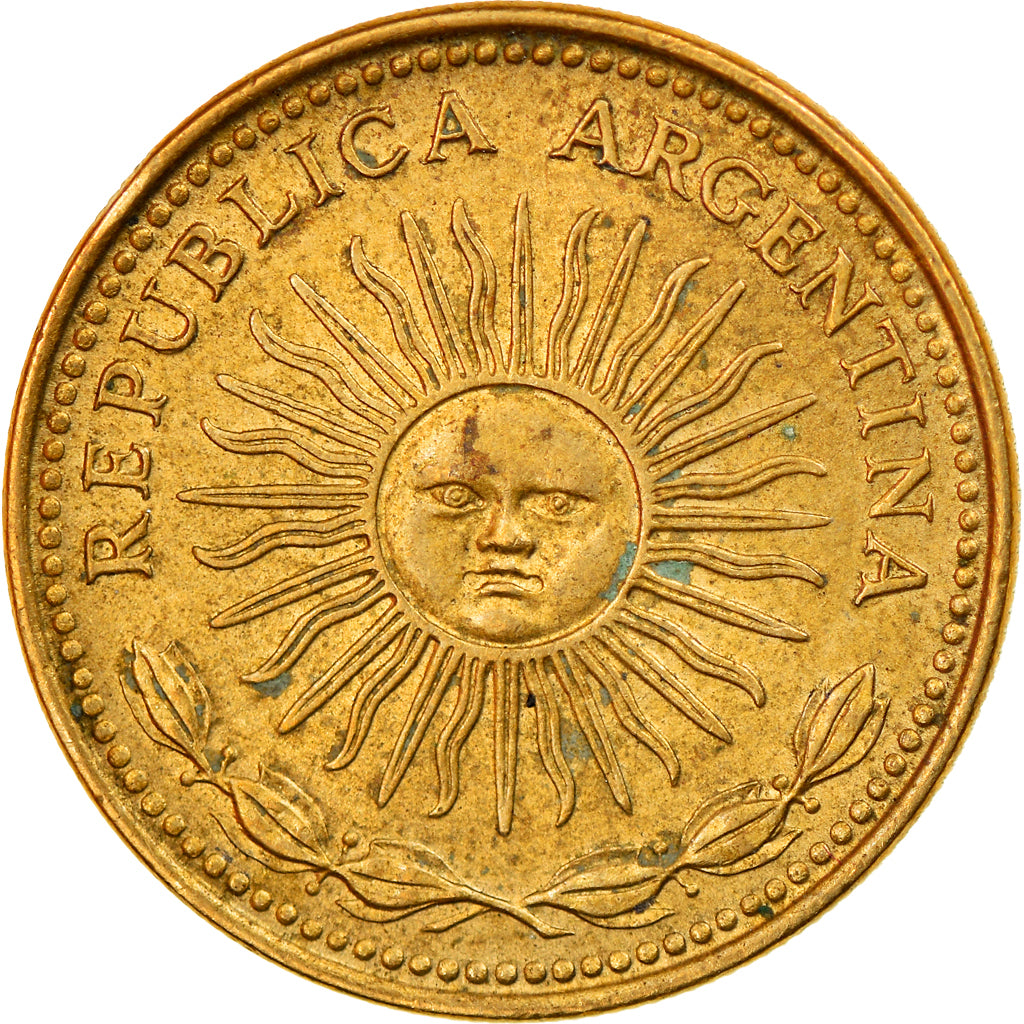 Coin, Argentina, Peso, 1975, VF(30-35), Aluminum-Bronze, KM:69