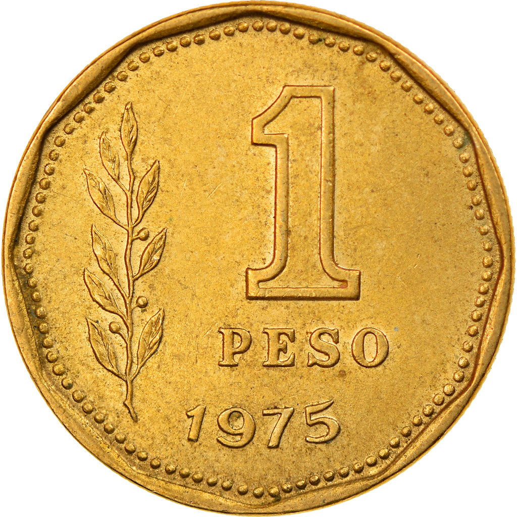 Coin, Argentina, Peso, 1975, VF(30-35), Aluminum-Bronze, KM:69