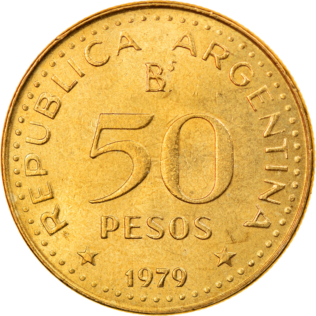 Moneta, Argentina, 50 Pesos, 1979, BB+, Alluminio-bronzo, KM:84