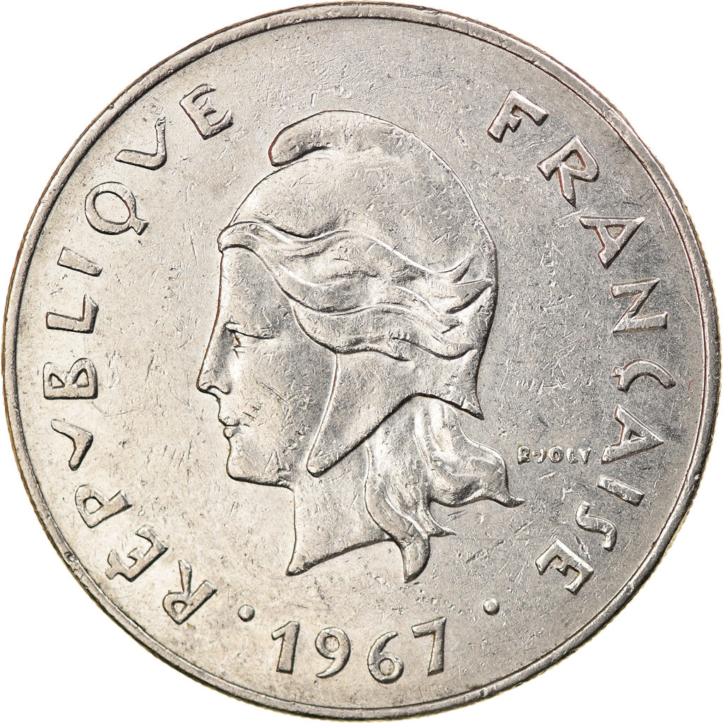 Coin, New Caledonia, 50 Francs, 1967, Paris, VF(30-35), Nickel, KM:7