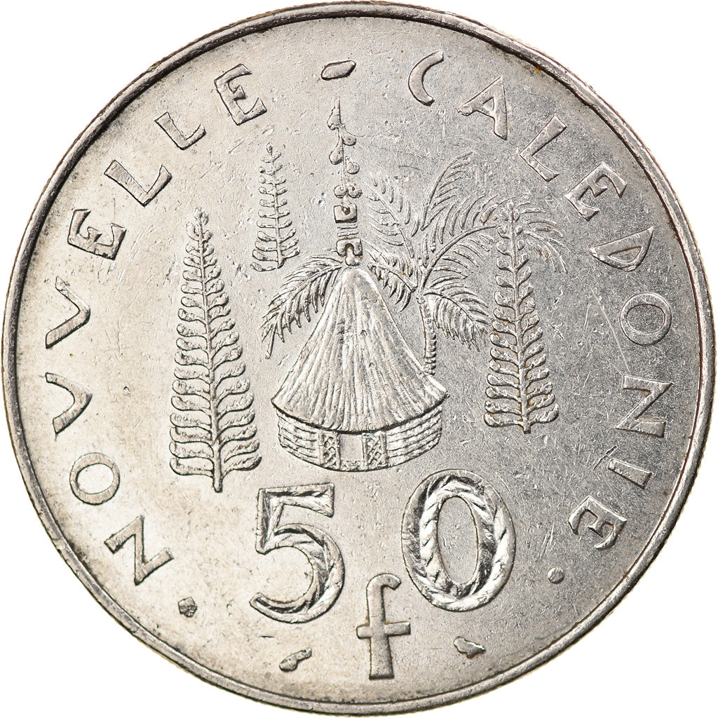 Coin, New Caledonia, 50 Francs, 1967, Paris, VF(30-35), Nickel, KM:7