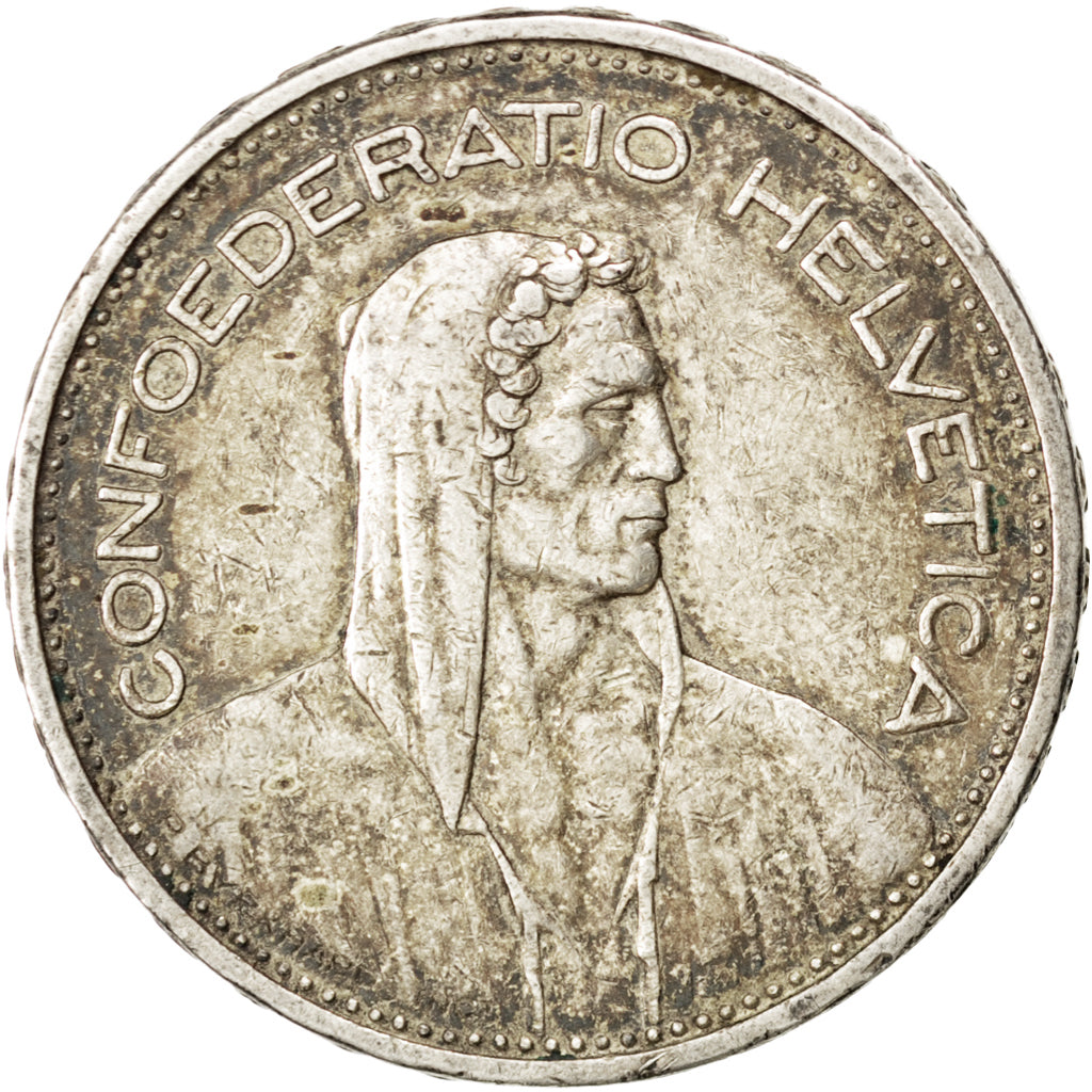 Switzerland, 5 Francs, 1932, Bern, VF(30-35), Silver, KM:40