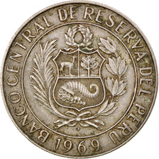Coin, Peru, 5 Soles, 1969, Paris, VF(30-35), Copper-nickel, KM:252