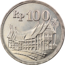 Coin, Indonesia, 100 Rupiah, 1973, AU(55-58), Copper-nickel, KM:36