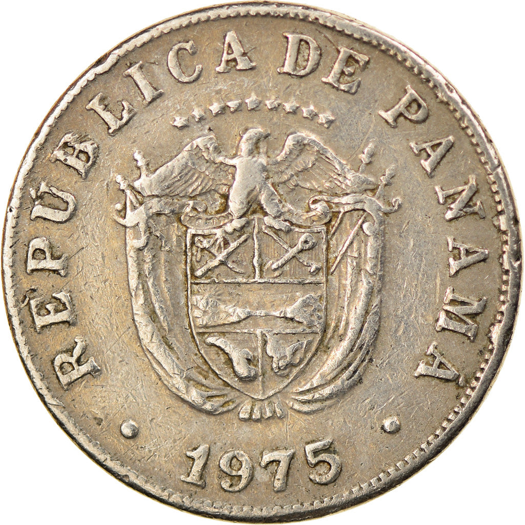 Munten, Panama, 5 Centesimos, 1975, FR+, Copper-nickel, KM:23.2