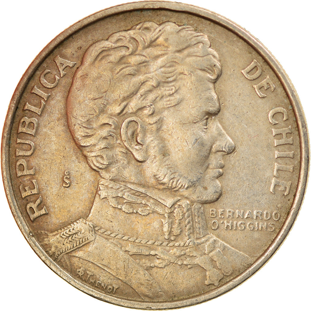 Coin, Chile, Peso, 1975, Santiago, VF(30-35), Copper-nickel, KM:207