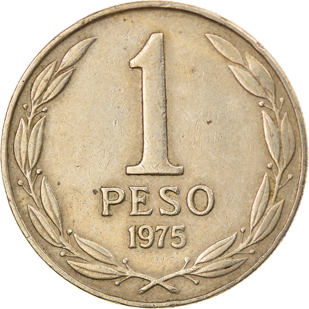 Coin, Chile, Peso, 1975, Santiago, VF(30-35), Copper-nickel, KM:207