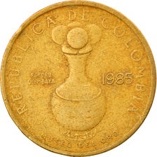 Moneta, Colombia, 20 Pesos, 1985, MB+, Alluminio-bronzo, KM:271