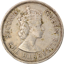 Coin, Mauritius, Elizabeth II, 1/2 Rupee, 1971, VF(20-25), Copper-nickel