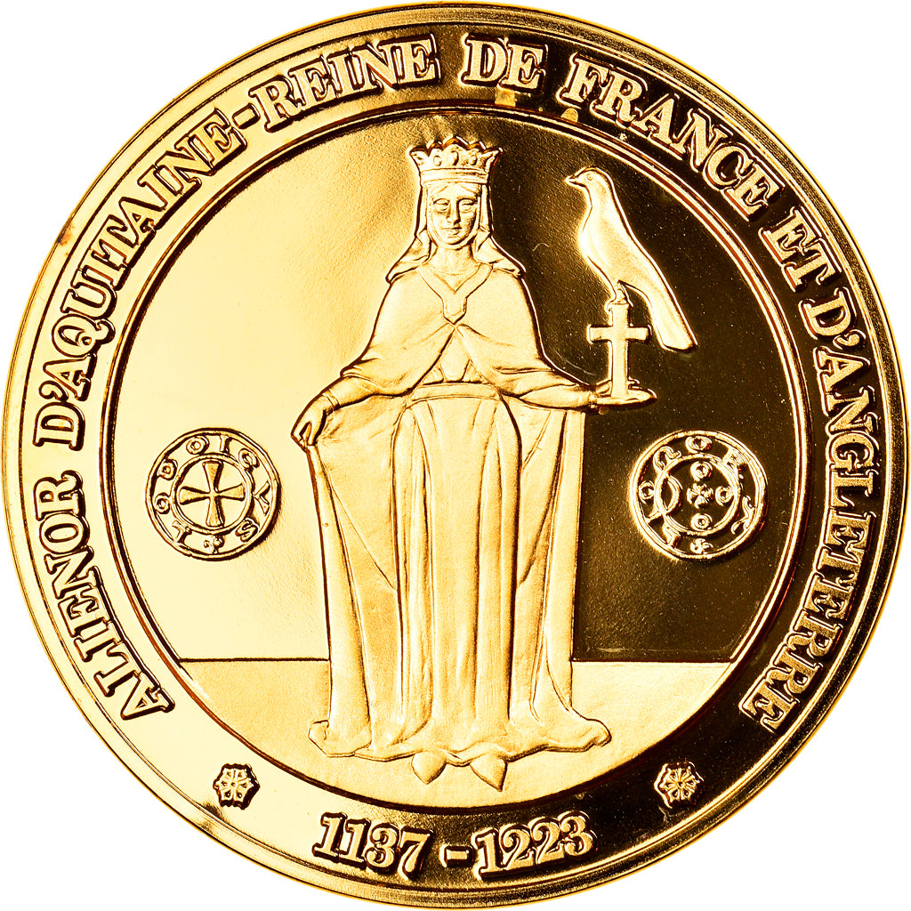 France, Medal, Aliénor d'Aquitaine, History, MS(65-70), Vermeil