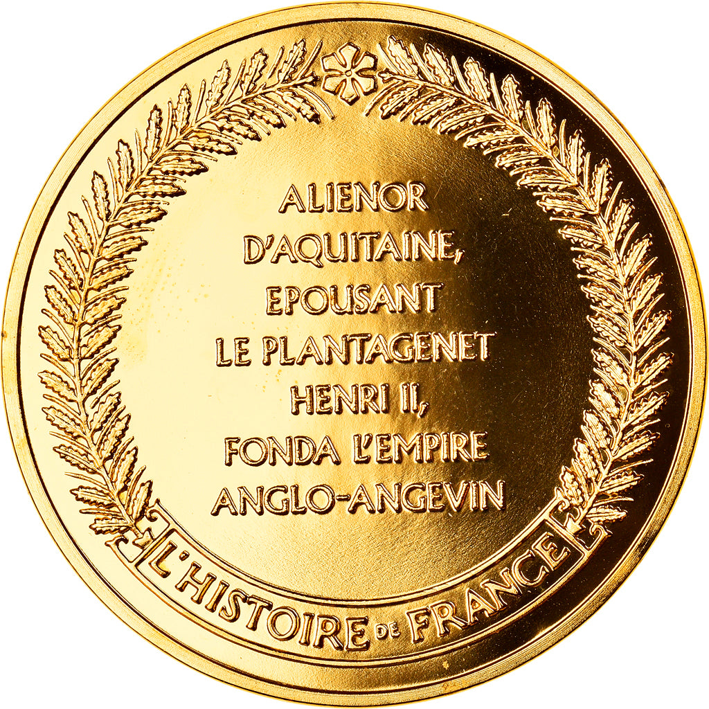 France, Medal, Aliénor d'Aquitaine, History, MS(65-70), Vermeil