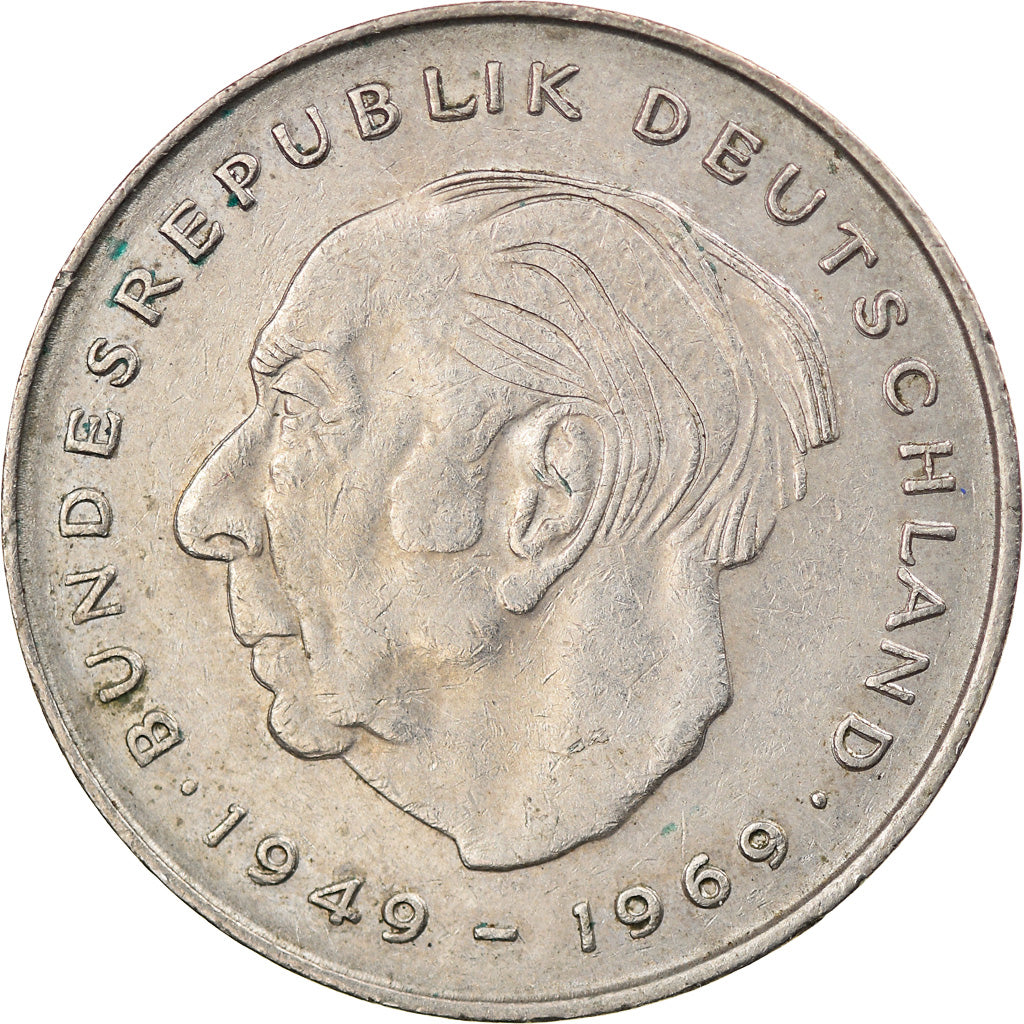 Coin, GERMANY - FEDERAL REPUBLIC, 2 Mark, 1980, Munich, VF(30-35), Copper-Nickel