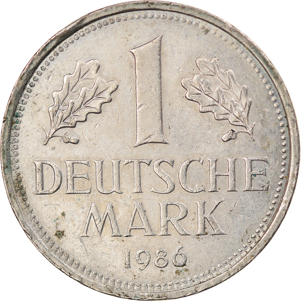 Coin, GERMANY - FEDERAL REPUBLIC, Mark, 1986, Hambourg, VF(30-35)