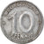 Munten, DUITSE DEMOCRATISCHE REPUBLIEK, 10 Pfennig, 1948, Berlin, FR, Aluminium
