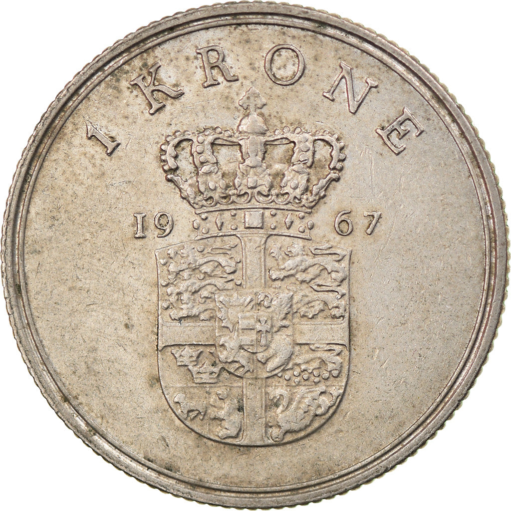 Monnaie, Danemark, Frederik IX, Krone, 1967, Copenhagen, TB, Copper-nickel